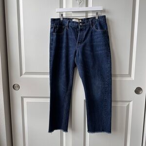 Women’s Gap Sz. 32/12 Dark Blue Vintage Straight-Jeans Ankle Length